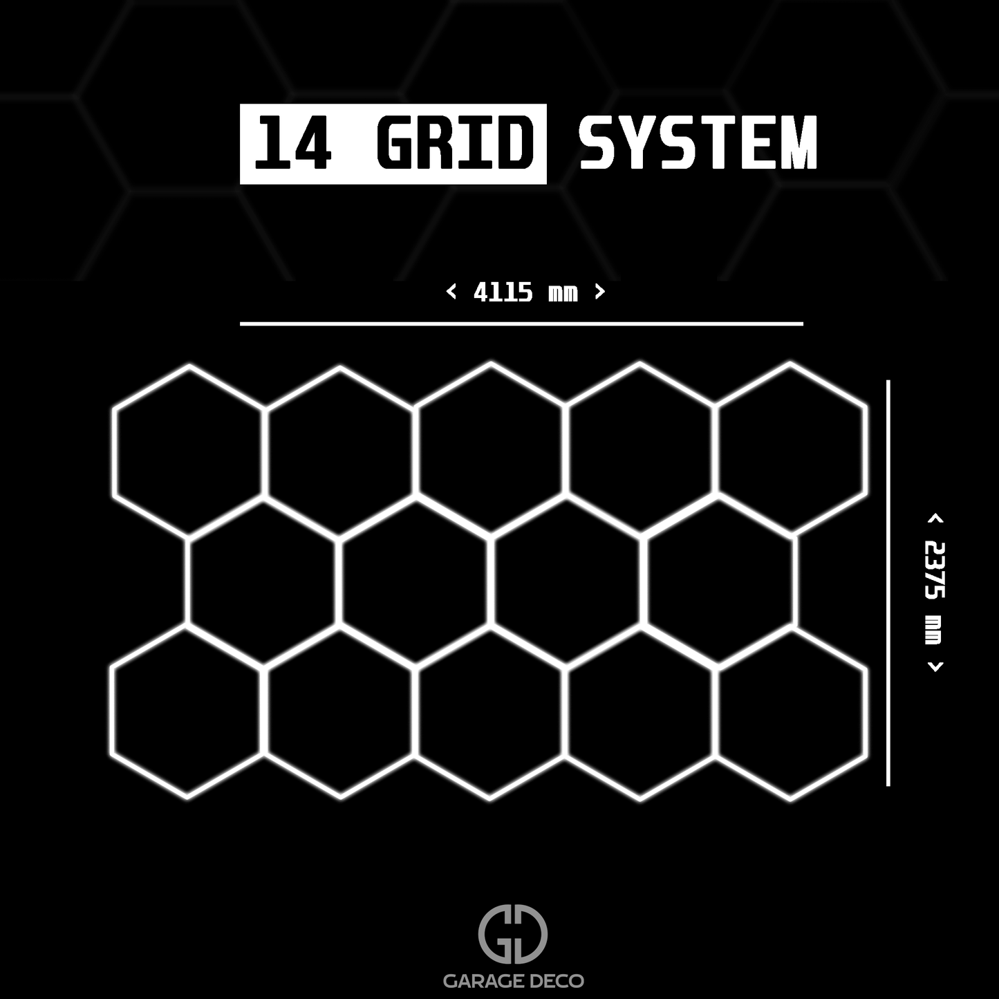 Hexagon Lighting - 14 Grid System