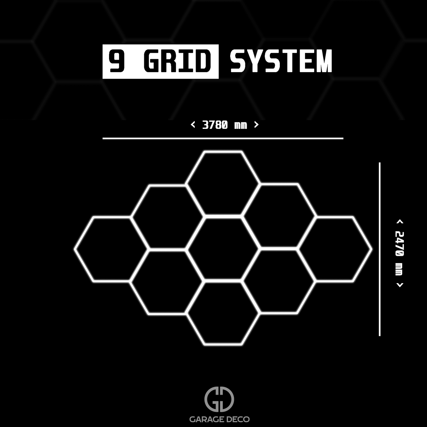 Hexagon Lighting - 9 Grid System