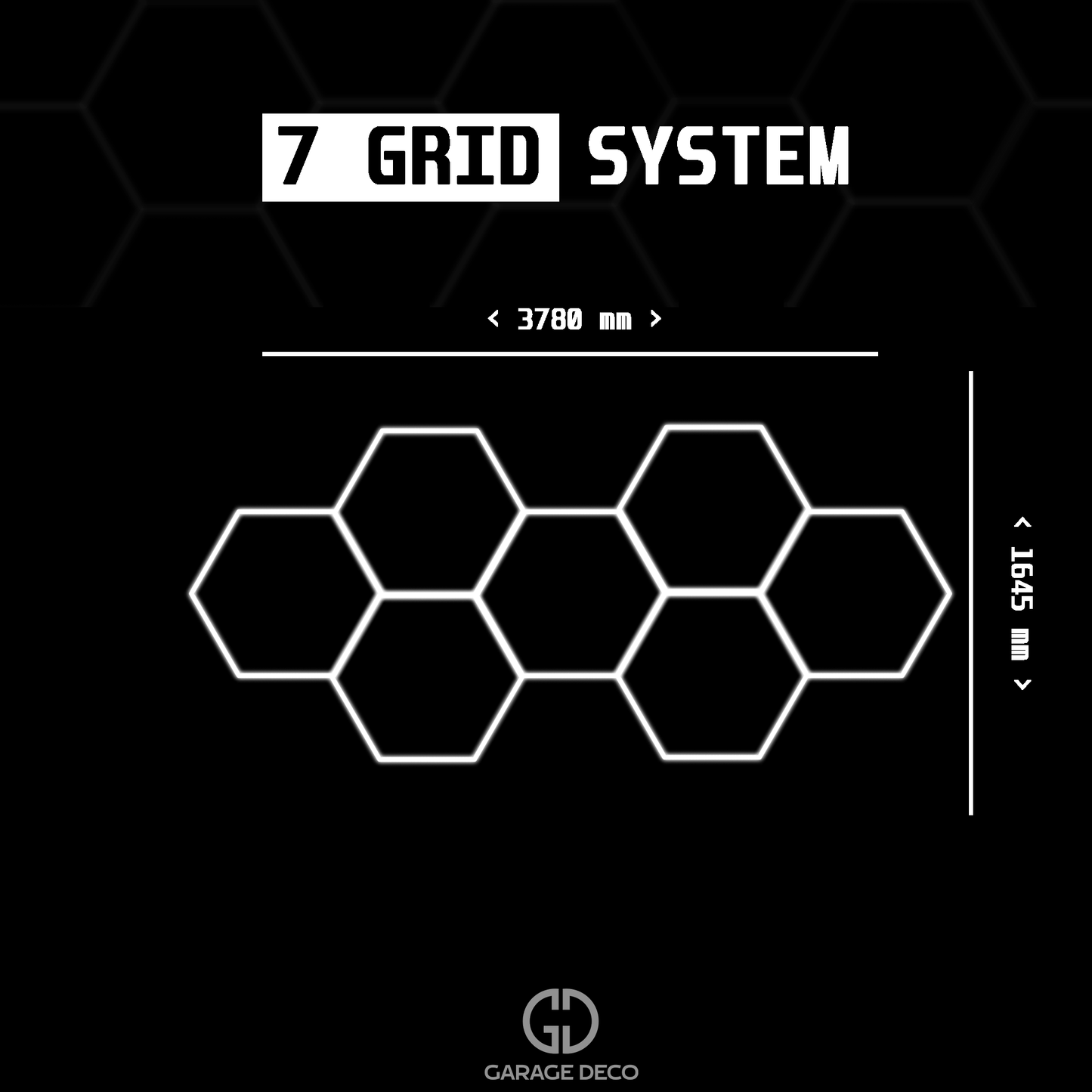 Hexagon Lighting - 7 Grid System